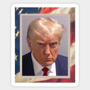 Trump Innocent Mug Shot Sticker